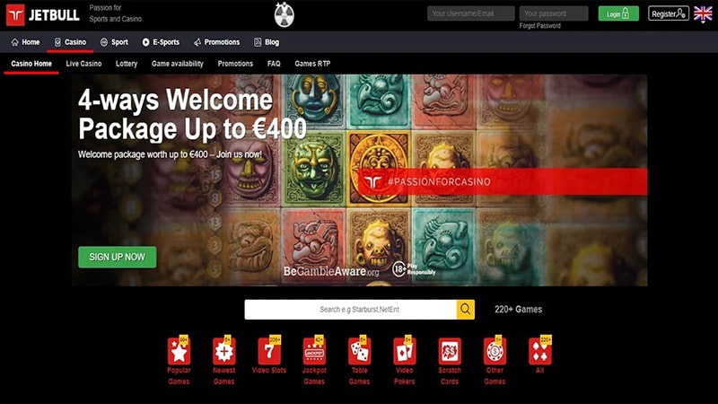 jetbull casino giver dig 200 gratis spins paa mobilen