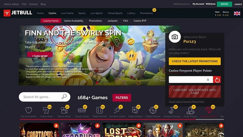 jetbull casino giver dig hele 20 af pengene tilbage paa spillet hotline