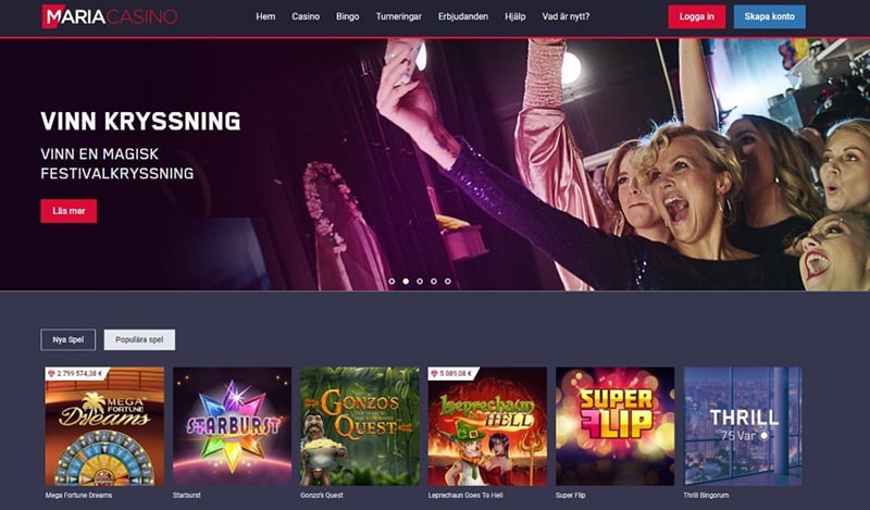 vind din andel af puljen paa 200 000 kr maria casino experience